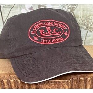 Men’s Black Credito Cigar Factory Havana Cuba Baseball Cap Vintage Ping